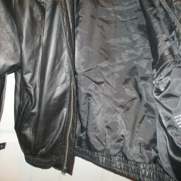 THE LEATHER WAREHOUSE 100% 1980'S MENS LEATHER EUC - Picture 3 of 6